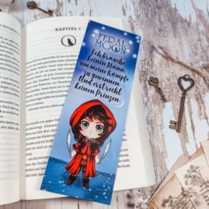 Großes Lesezeichen "Feral Moon" | Chibi Lesezeichen