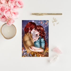 Print "Drayce & Ezlain" | Stoneheart | Asuka Lionera | Reader Gift | Book Lover Gift | Book Illustration | Book Art | Book Merch